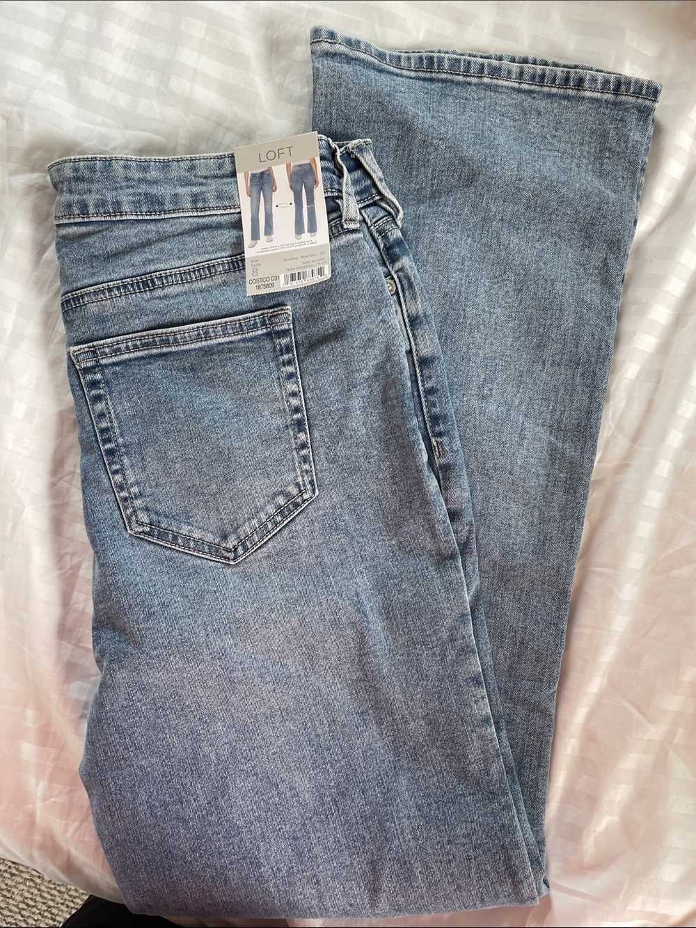 LOFT Light Wash Straight Leg Jeans